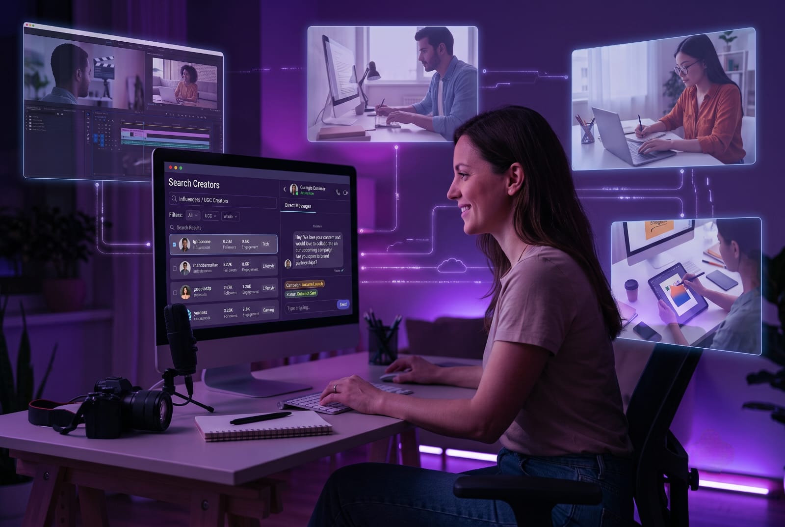 Data-driven creator discovery and talent sourcing